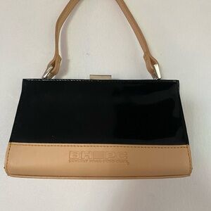 Elegant Black and Tan Shoulder Bag